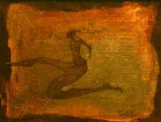 "Le grand saut", INDISPONIBLE, 35 x 27 cm, acrylique sur toile