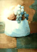 "Raisins bleus", INDISPONIBLE, 40 x 50 cm, aquarelle