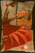 "Okoum", INDISPONIBLE, 54 x 81 cm, acrylique et papier coll sur toile