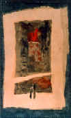 "A coeur ouvert", INDISPONIBLE, 40 x 65,5 cm, acrylique et papier coll sur bois