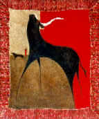 "Rouge et noir", INDISPONIBLE, 46 x 55 cm, acrylique sur toile